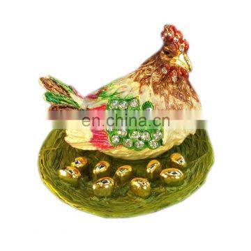 fashion wholesale Hen jewelry box / trinket box