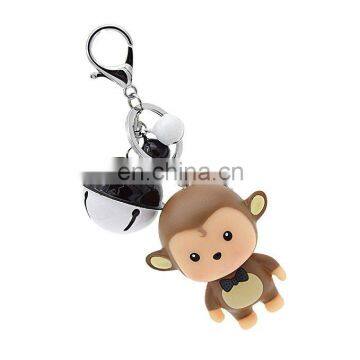 Cartoon Monkey keychain car bell key bag pendant