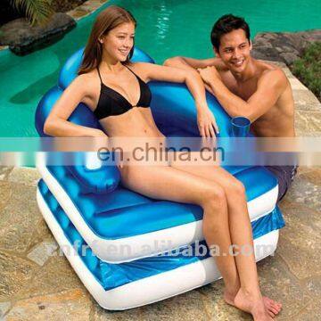 Inflatable Single Foldable Chair plastic sun Lounger