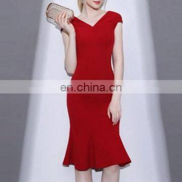 2018 New Spring Elegant Fishtail Dress photo-5