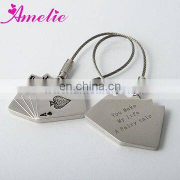 AK028 2013 Playing Card Blank Metal Keychain