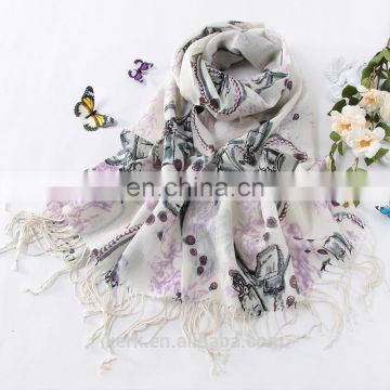 Hot New Soft Wool Cashmere Pashmina Embroidered Shawl Shawls/Scarf Scarves Wrap