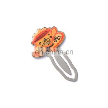 Cusom pocket epoxy sticker metal bookmarks for sale