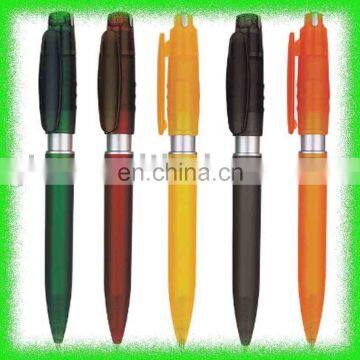 promotional plastic l ballpoint ball pen with customized logo printing