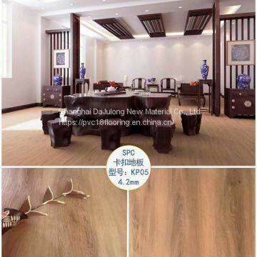 Environmental Vinyl Waterproof PVC SPC Flooring For Indoor thickenss 4.2mm