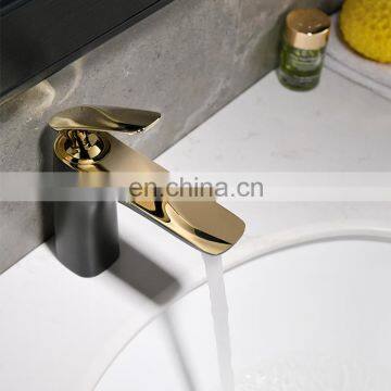 Popular Good Price Gold- Blacken Brass Bathroom Basin Faucet
