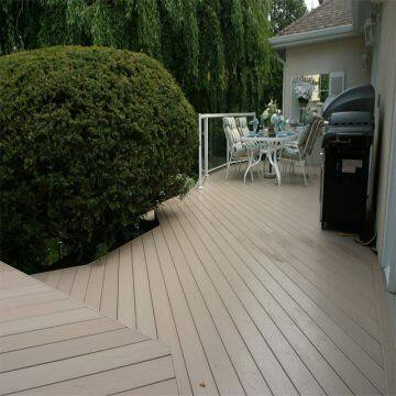 Anti-UV Extruded Wood Plastic Composite Outdoor WPC Decking