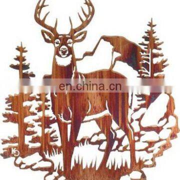 Laser cut Northern Territory Mooseelk Metal wall Art for Christmas gift