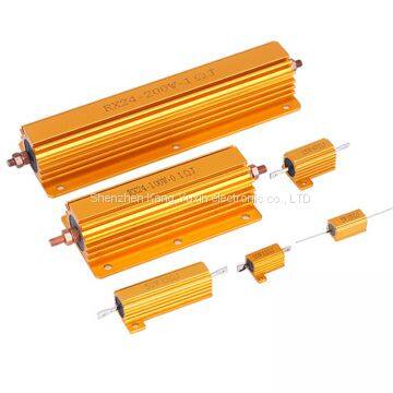 Golden Aluminum Case 50w 150r Metal Resistance Wirewound Power Resistor 4R 6R 8R