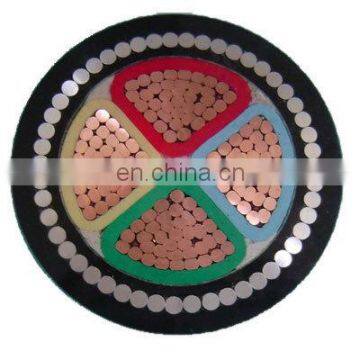 0.6/1KV 4 Core 25mm2 35mm2 Copper Wire Underground Armored Power Cable photo-3