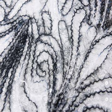 Dubai With Sequins Stripe Pattern Sequin Fabric photo-2