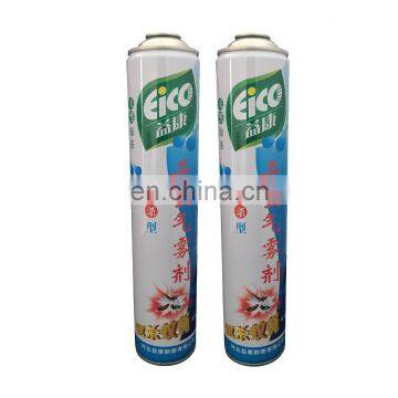 Custom different sizes empty metal aerosol can for pesticide dingzhou