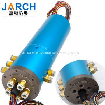 Pneumatic /Hydraulic Hybrid Slip Rings Rotary Joint Electrical Connector