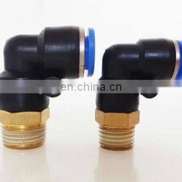 plastic corner connector 3/8 8mm metal pneumatic elbow fitting