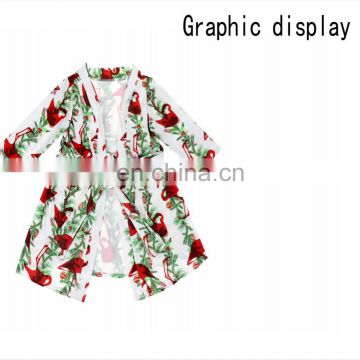 S-XXXL Floral Lady Loungewear Maternity Bathrobe Kimono Robe