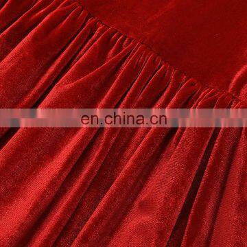 RTS Bell Sleeve Dress Christmas Dress Girls Velvet Dress photo-4