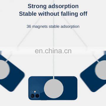 2020 Amazon 15W Magsafing Wireless Magnetic Fast Charger Type c for IPhone 12 Mini Pro Max Phone Wireless Charger photo-6