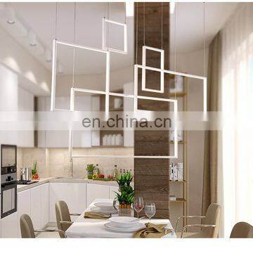 Modern minimalist LED chandelier living room bedroom home dining room lamps Nordic atmospheric chandelier dimming