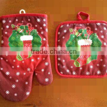 Christmas Oven Mitt Kitchen Set