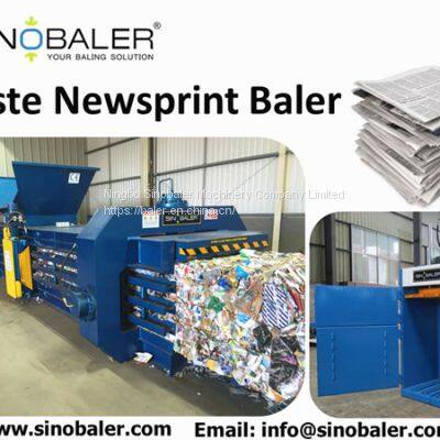 Waste Newsprint Baler Machine