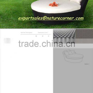 Luxury Outdoor Rattan Sofa Bed