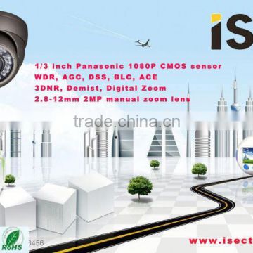 2MP manual zoom lens FULL HD-SDI cctv face detection camera