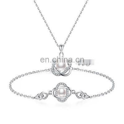 925 silver Four-leaf clover necklace womens Brand luxury four-leaf clover necklace