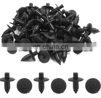 Automotive Replacement 8mm Car Bumper Fender Push in Pin Clips Plastic Rivet Auto Trim Fastener