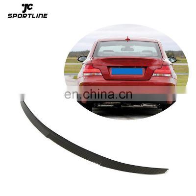 M4 Look Carbon Fiber E82 Ducktail Spoiler for BMW 1 Series M 120i 125i 128i 135i M Sport Coupe 2-Door 2008-2012