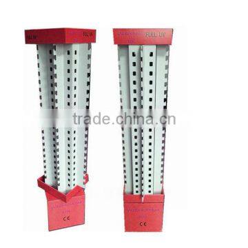 Custom cardboard floor standing sunglasses display rack for supermarket promotion