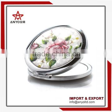 China wholesale high quality good prices foldable metal cosmetic mirrors