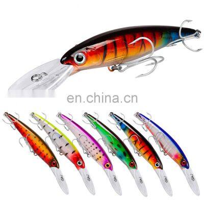 High quality artificial bait 16.5cm 33.4g Big size wobbler minnow hard bait Sea fishing lure good action Minnow