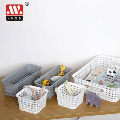 Plastic storage basket cube bin for utensils tray(5pcs)