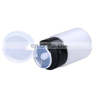 MT-8728 Drop-proof leak-proof plastic fiber optical 160ML 100ML 200ML  push down alcohol bottle