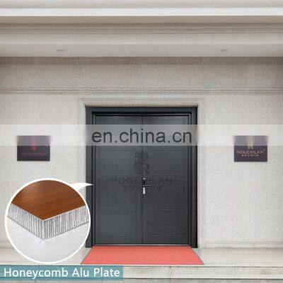 Honeycomb entrance door aluminum security designs