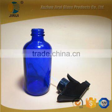 12oz Cobalt Blue Boston Watering Bottle With Trigger Sprayer photo-4