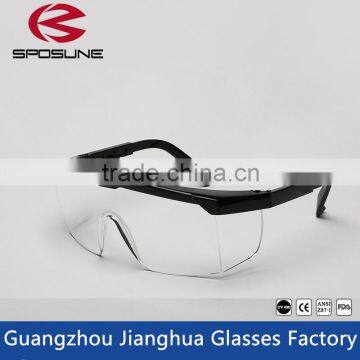 Hot customized black frame clear lens onion cutting safety goggles bulletproof welding metalcutting woodworking painting