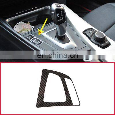 Real Carbon Fiber For BMW F30 2013-2019 3 Series Console Gear Shift Frame Trim Left Hand Drive Accessories photo-3