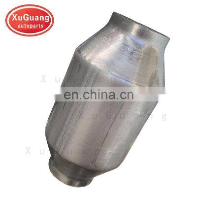 XG-AUTOPARTS Hot sale universal 400 cpsi 600 cpsi ceramic honeycomb catalyst round spun catalytic converter