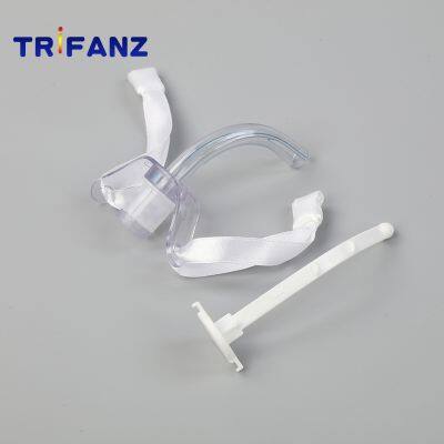 China Manufacture Disposable PVC Tracheostomy Tube Uncuffed