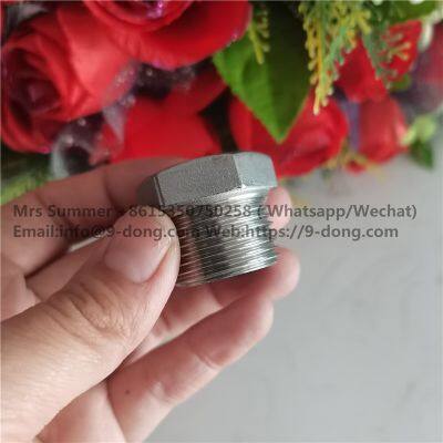 Low Pressure Stainless Steel 150lbs NPT Hexagon(Hex) Plug