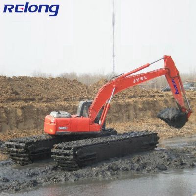 China Supplier Amphibious Floating Excavator Excavator Under Water