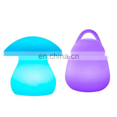 Mushroom Lamp Christmas Decoration Supplies LED Grow Light Rechargeable Table Lamp