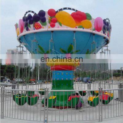 Cheap carnival spinning kiddie attraction carnival swing watermelon chair rides for sale