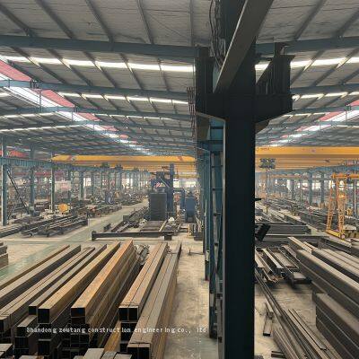 Prefabricated steel structures for workshop metal-beams