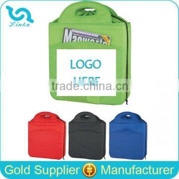 Promotion 210D Polyester Insulated Drawstring Lunch Bag For Adults