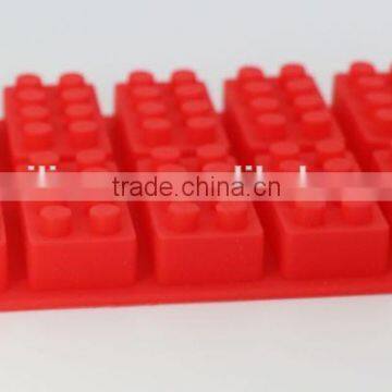 Bricks shaped rubber candy mint molds