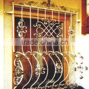 GYD-15WG005 decorative wrought iron window grill for balcony