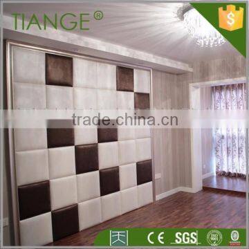 Leather sound insulation pu leather wall panel for interior wall paneling