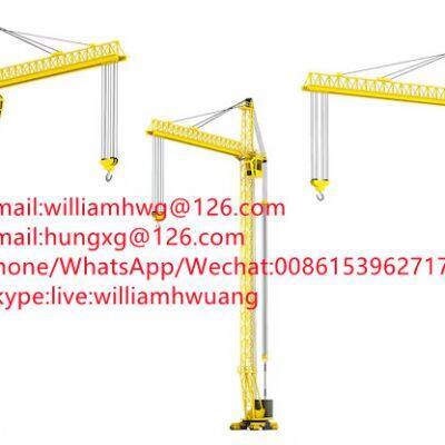 Topeless Construction Tower Crane Flat Top Mobile Portable Tower Crane